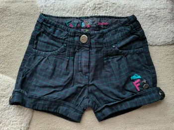Short vert à carreaux Sergent Major – Taille 4 ans 👧