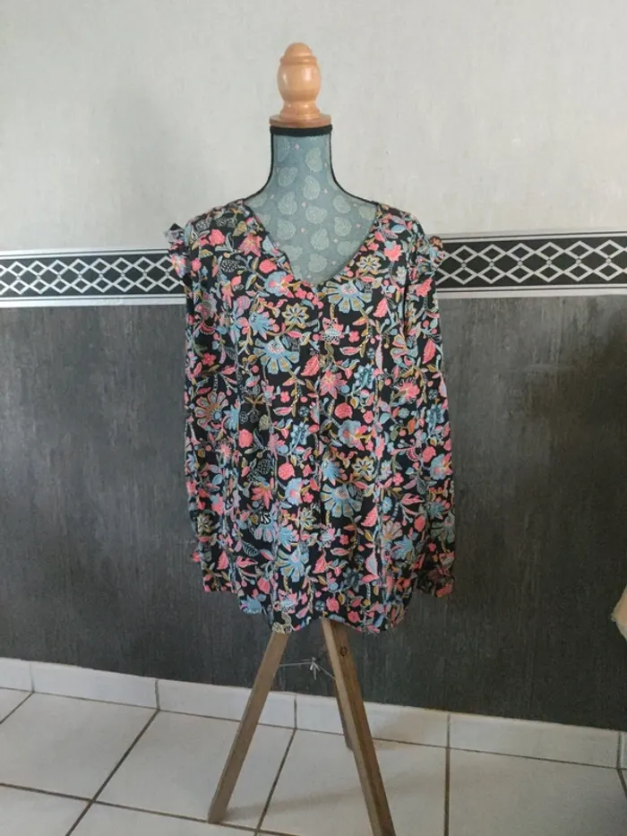 Chemisier imprimé taille 48 - photo numéro 3