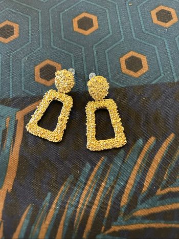 Paire de boucles d’oreilles, acier  inoxydable