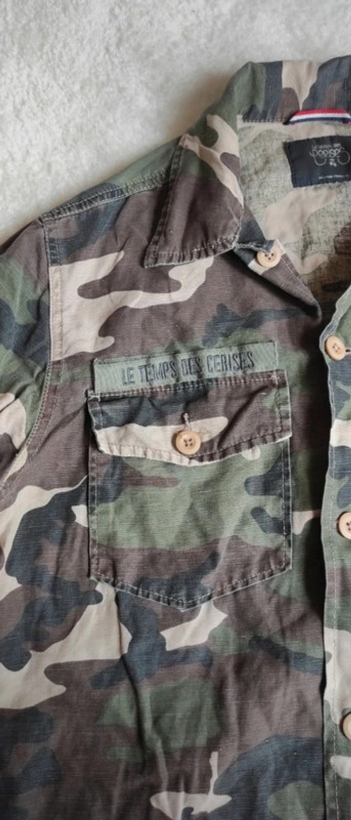 L'originale chemise de l'armée Vietnamienne Le Temps des Cerises LTC M camouflage - photo numéro 4