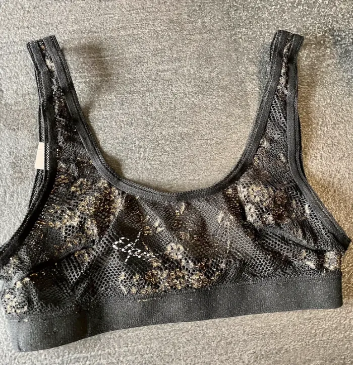 Brassière  - soutien gorge noir et dorée Etam taille S neuve - photo numéro 4