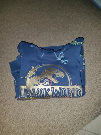 Sweat à capuche bleu marine Jurassic world