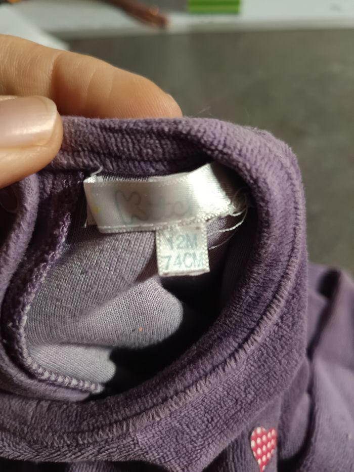 Pyjama 2 pièces girafe 12 mois - photo numéro 4