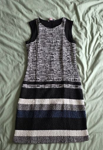 ​Anna Field Robe Droite Coton Noir et Blanc Très bon état 36