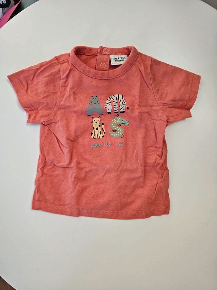 Tee-shirt animaux - tape à l'œil - 6 mois/67 cm