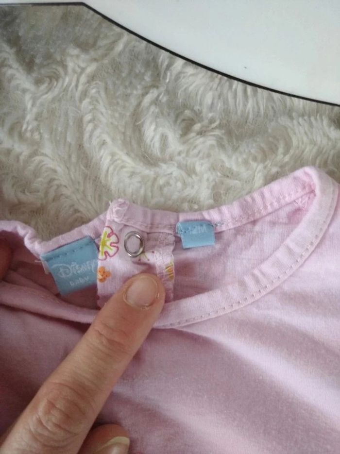 Robe Fille 12 mois Winnie l'ourson Fleurs Disney 100% coton - photo numéro 6