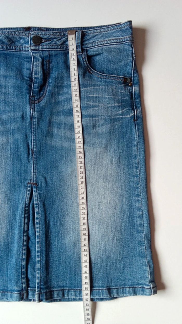 Jupe en jean Camaïeu taille 38 - photo numéro 2