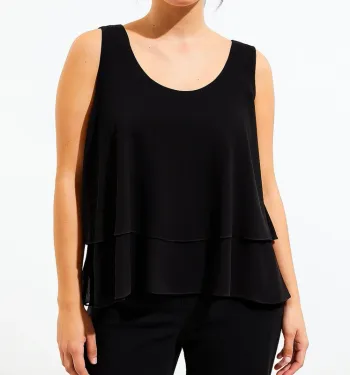 Top Noir Volanté avec Nœud au Dos – Taille 38 (Marque Fashion) - parfait état
