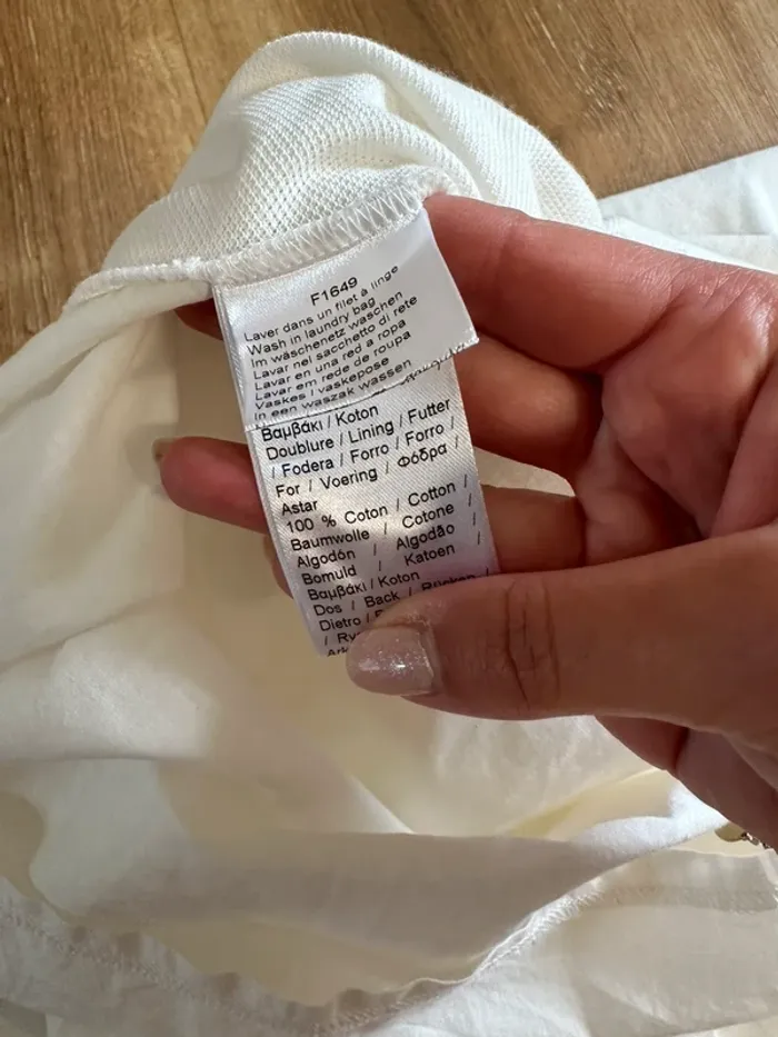 Robe polo Lacoste blanche taille 36 - photo numéro 7