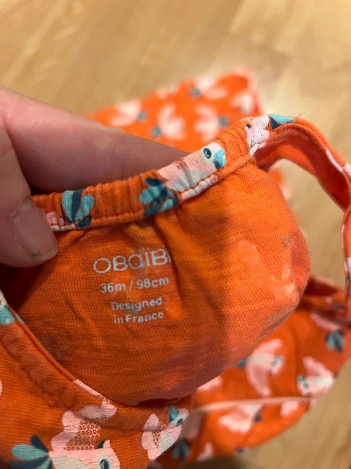 Robe obaibi motif perroquet taille 3 ans - photo numéro 3