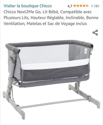 Cododo Chicco next to me GO - neuf