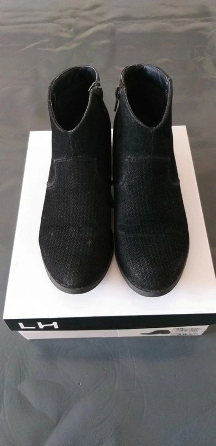 Bottines à talons La Halle noires - photo numéro 3