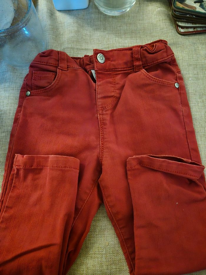Jean rouge Tao 3ans/98cm