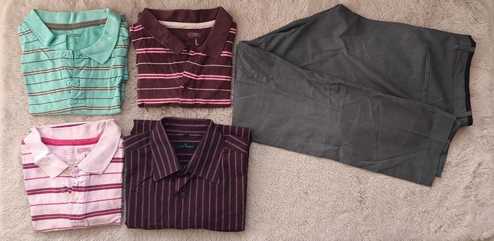 Lot vêtements homme L – Printemps/été – 5 pièces