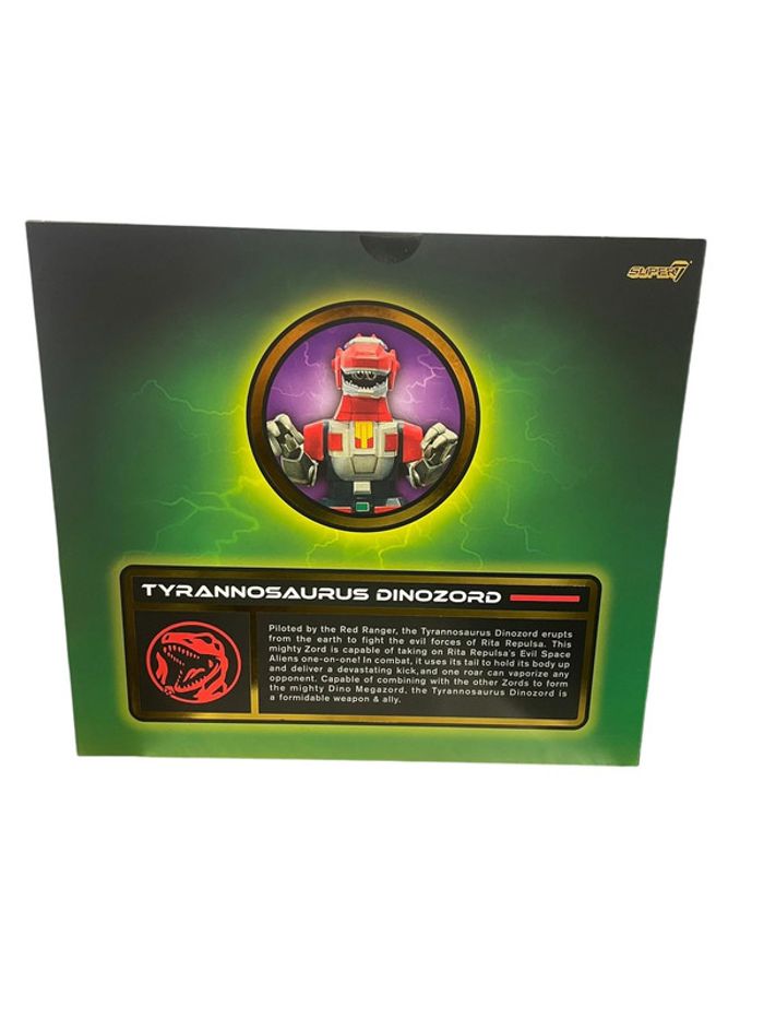 Figurine Mighty Morphin Power Rangers Tyrannosaurus Dinozord Ultimates Super 7 neuf - photo numéro 2