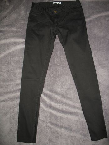 PANTALON SLIM NOIR "LA HALLE" - TAILLE 38 - n°01