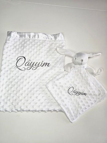 Doudou + couverture personnalisée