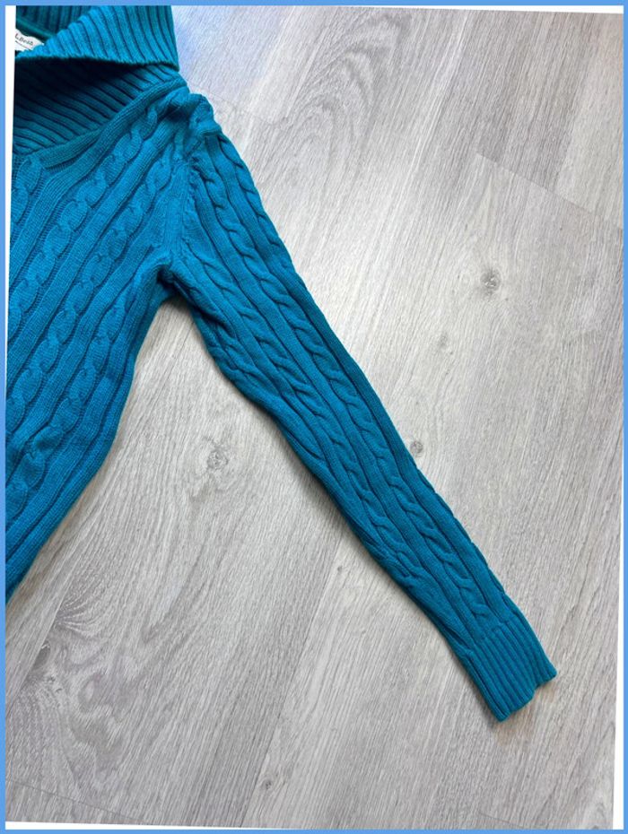 Pull col roulé Femme avec Torsade L.L. Bean Turquoise Taille XS - photo numéro 9