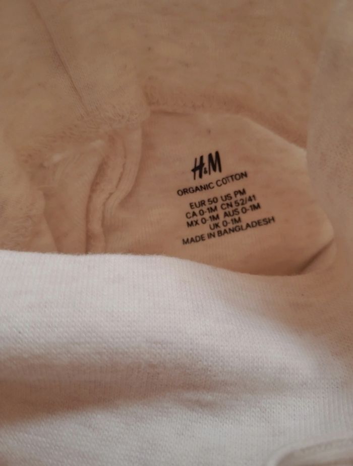 Lot leggings bas de pyjamas fille 0 mois H&M - photo numéro 4