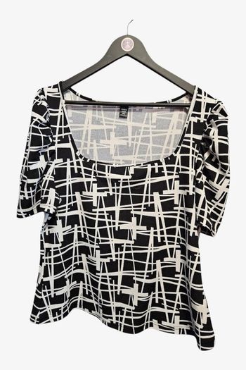 Blouse manches courtes extensible T46 Shein curve