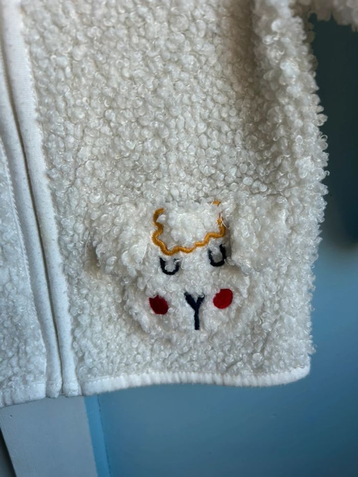 Veste polaire, mouton, dpam, 6 mois - photo numéro 4