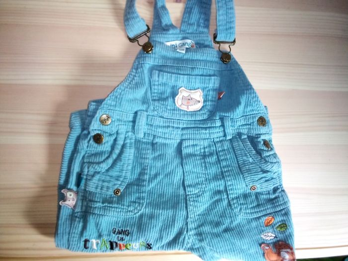 Salopette turquoise mini Gang 12 mois
