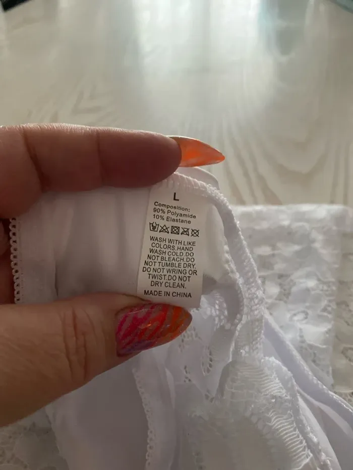 lot de 4 boxer dentelle blanc et noir taille L neuf emballé - photo numéro 7
