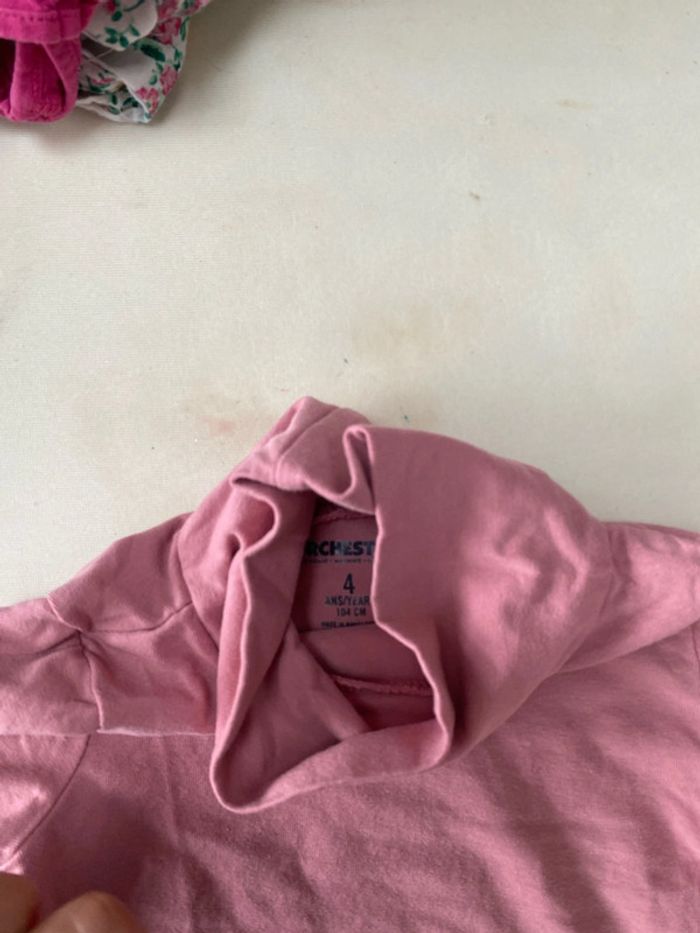 3 tee shirt col roulé 4 ans - photo numéro 4