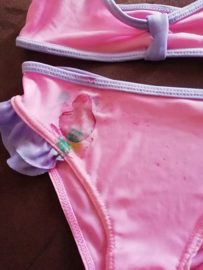 Maillot de bain rose princesse Disney 6/8ans - photo numéro 2