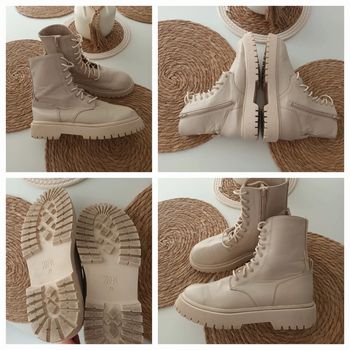 Paire de bottines Zara beige 39
