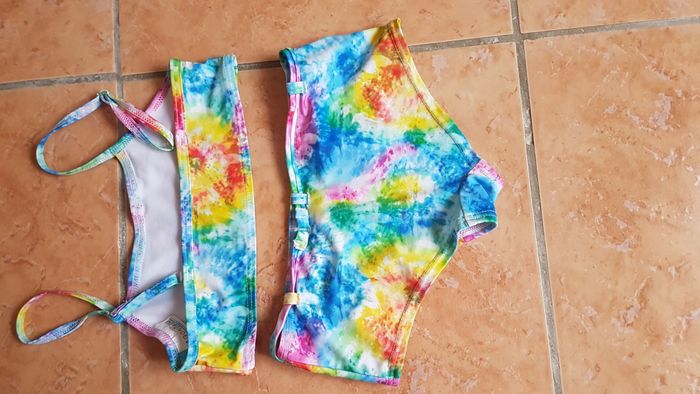 Maillot de bain 2 pièces fille 10 ans Lagon bleu - photo numéro 5