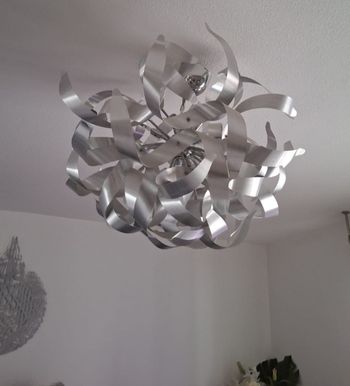 Suspension argenté 1m