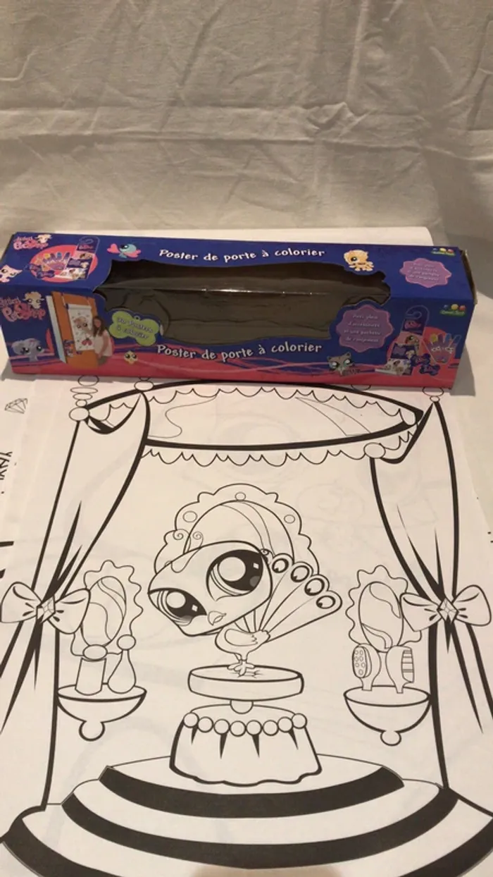 Poster de porte à colorier petshop - photo numéro 6