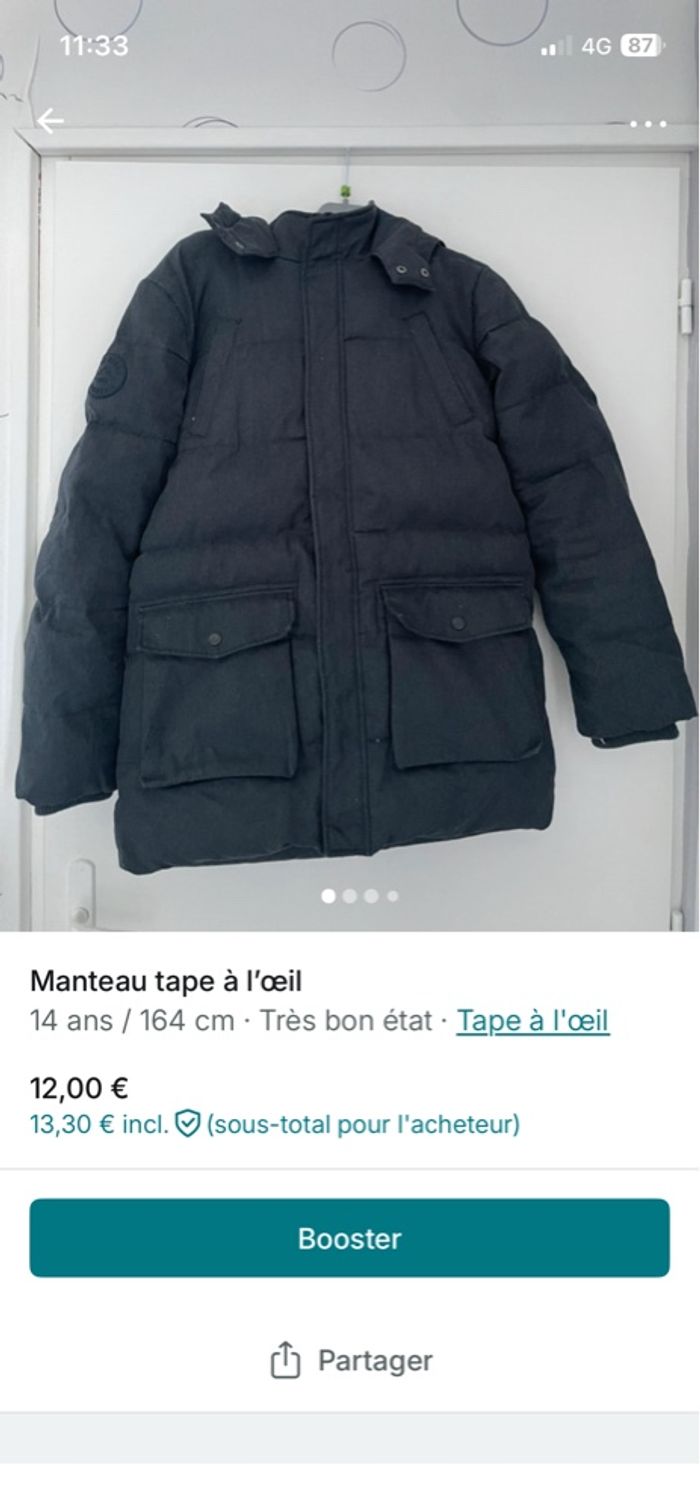 Manteau tape à l’œil