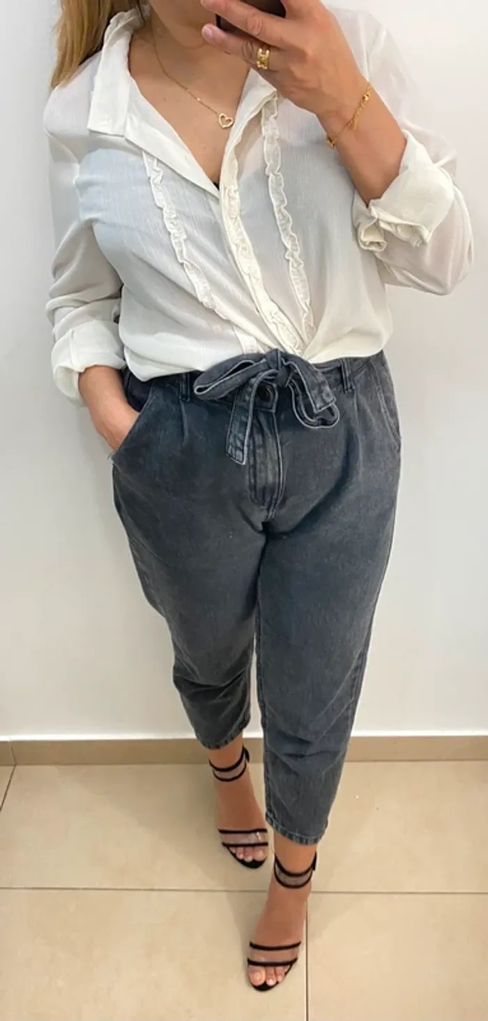 Chemise Zara avec volant, taille L - photo numéro 2