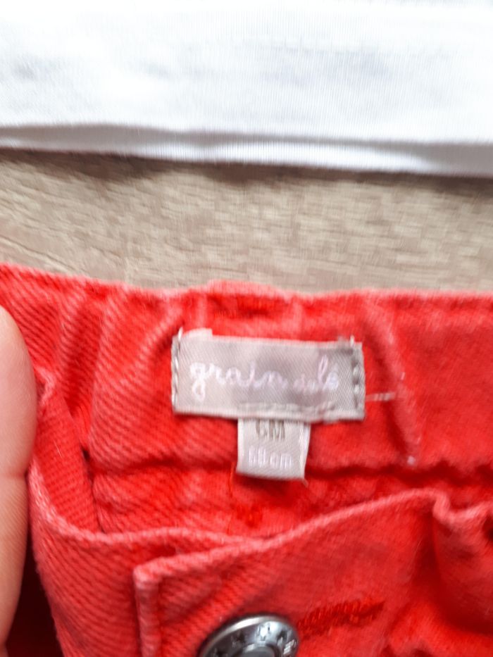 Ensemble  pantalon t shirt manches longues 6 mois grain de blé - photo numéro 4