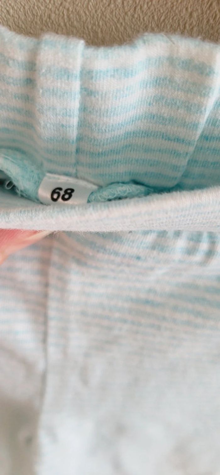 Pantalon pied bleu turquoise 6 mois Zeeman - photo numéro 3