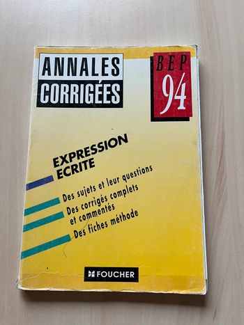 Annales Corrigées Expression Ecrite