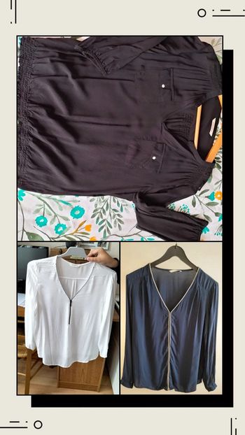 Lot de 3 blouses T38