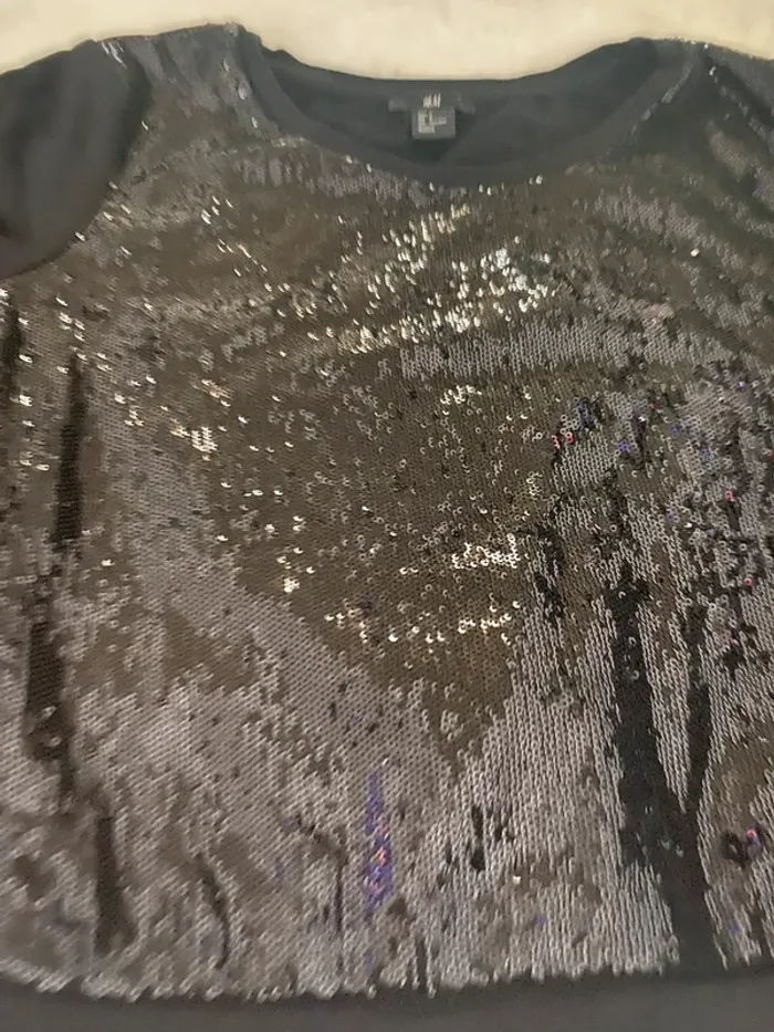 T-shirt à manches longues avec strass - photo numéro 2