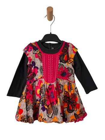 Robe fleurie multicolore à manches longues - Catimini 18 mois