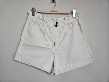 Short blanc Taille haute extensible T.46 H&M