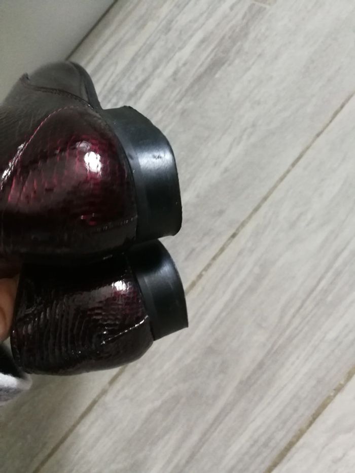 Chaussures femme bordeaux vernis André - photo numéro 8