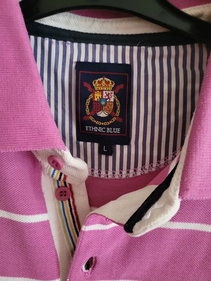 Polo ethnic blue - photo numéro 2