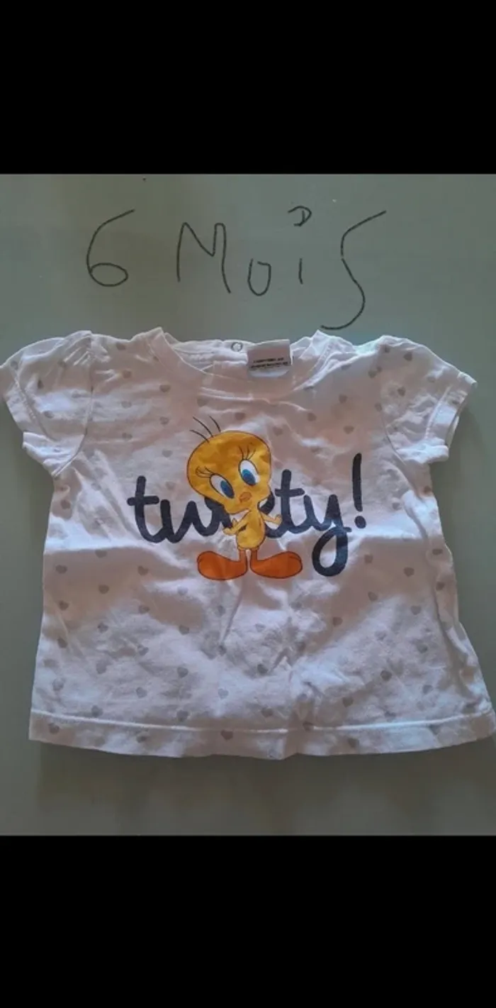 T-shirt fille titi 6mois