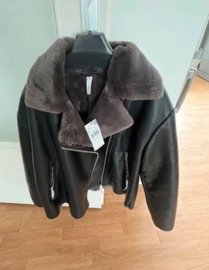 Veste semi cuire double face  talle M - photo numéro 2