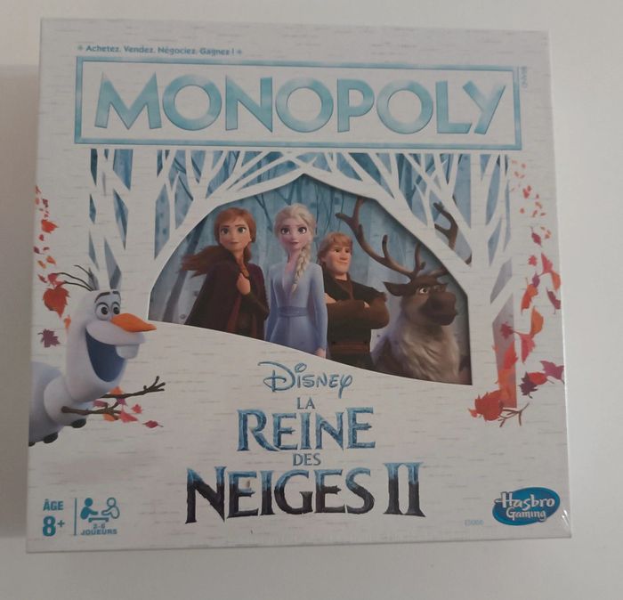 Monopoly reine des neiges 2 neuf