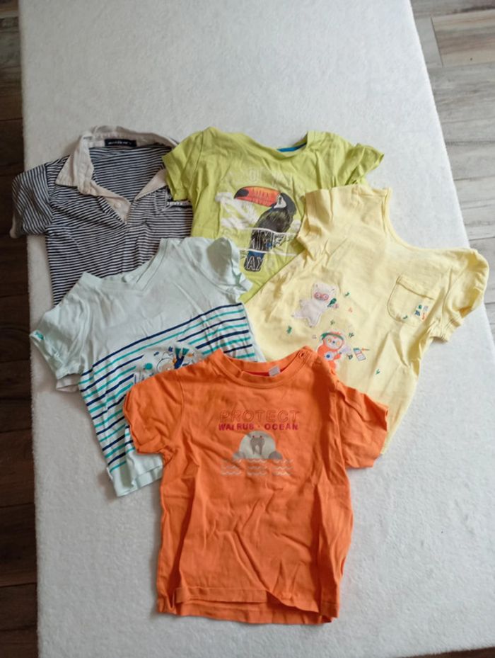 Lot de 4 tee shirt taille 18 mois