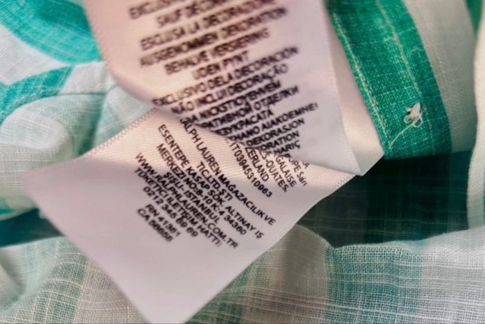 Chemise Ralph Lauren Lin avec bande vertes - photo numéro 5