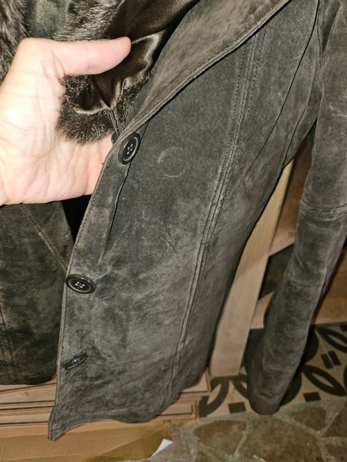 Veste en croûte de cuir M - photo numéro 5